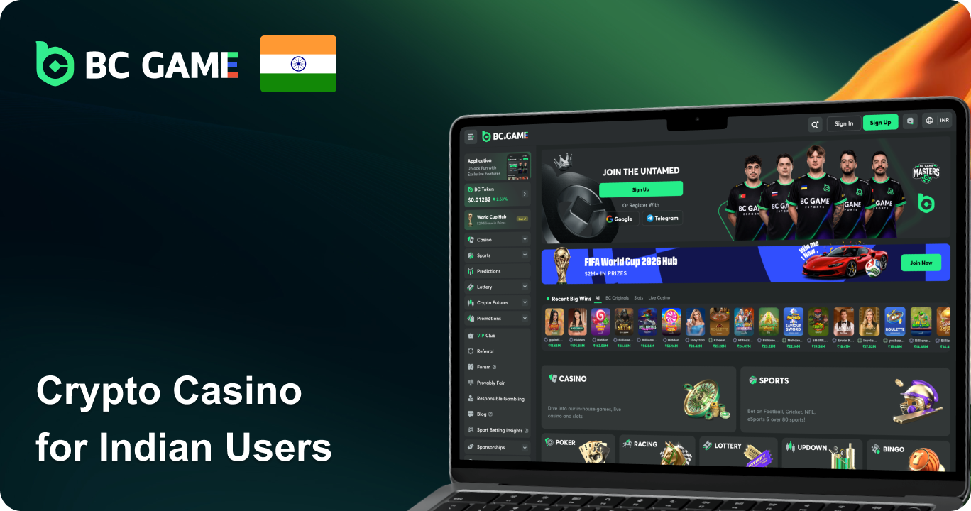 BC.Game Crypto Casino in India
