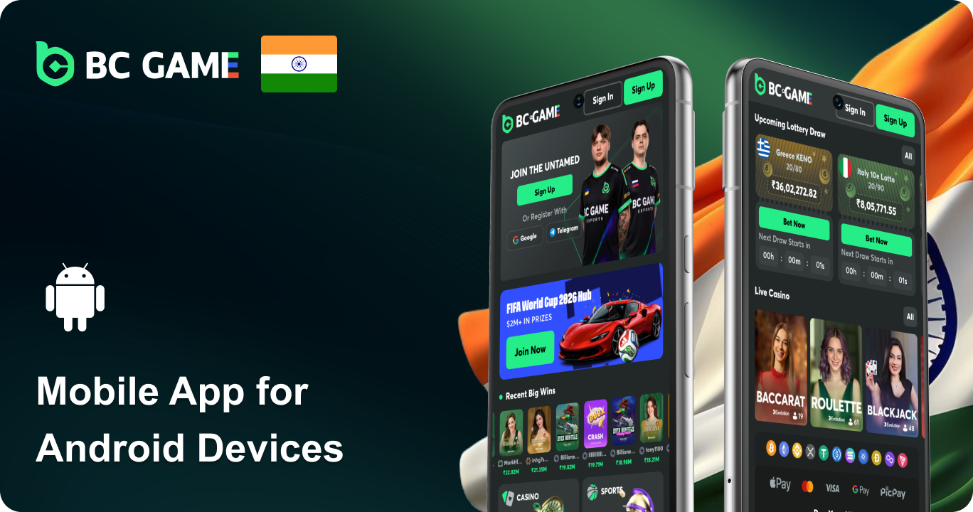 BC.Game Mobile APK File App for Android devices